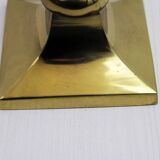 Bougeoir en lucite et laiton 1970