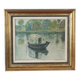 Oil painting on canvas, study work based on Monet.