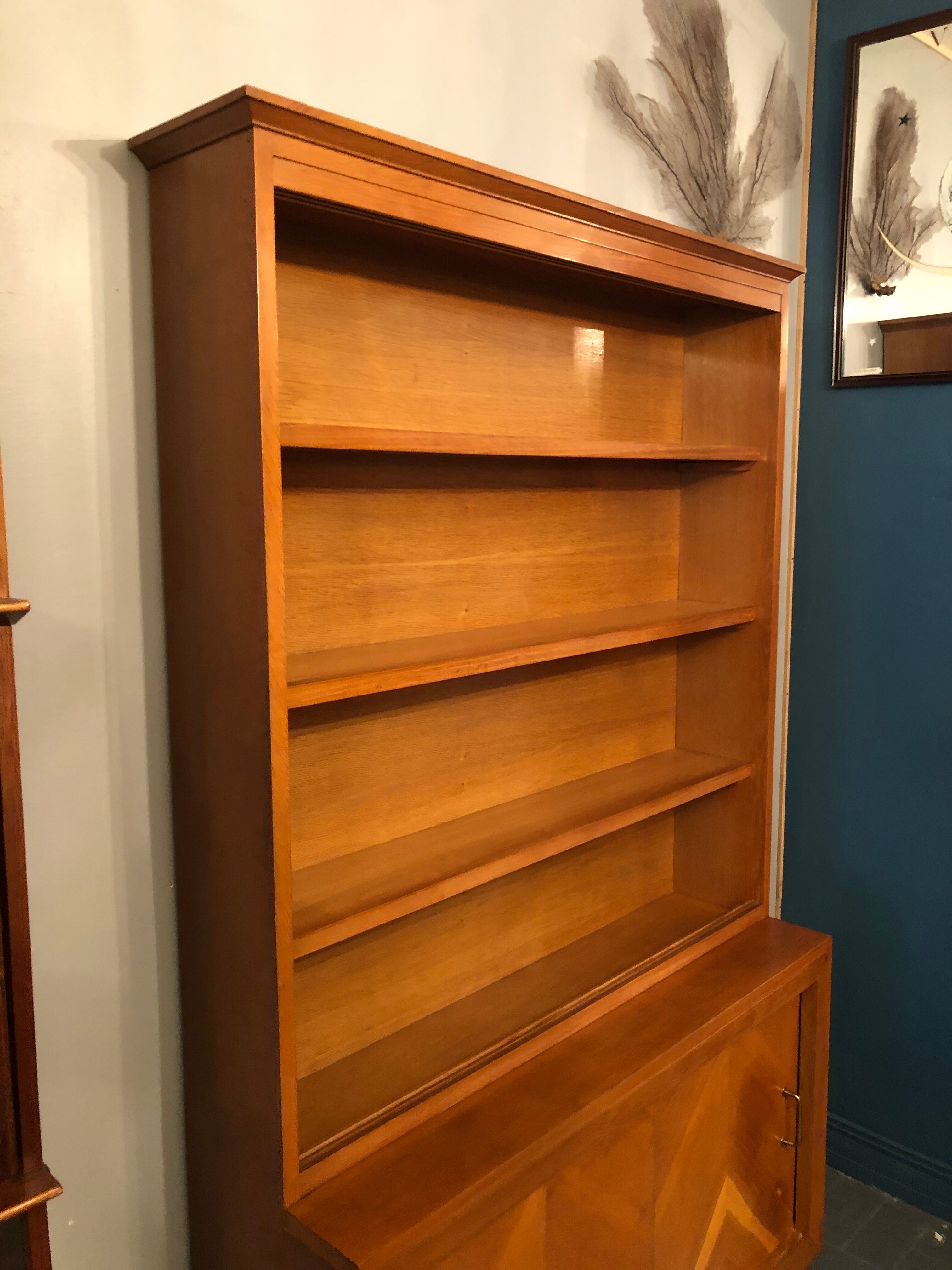 Vintage bookcase feet compass