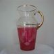 Large blown glass carafe vase