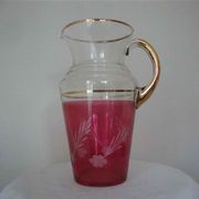 Vase carafe en verre soufflé