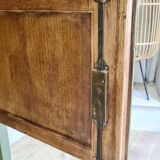 Old 2-door service console in restyled solid oak