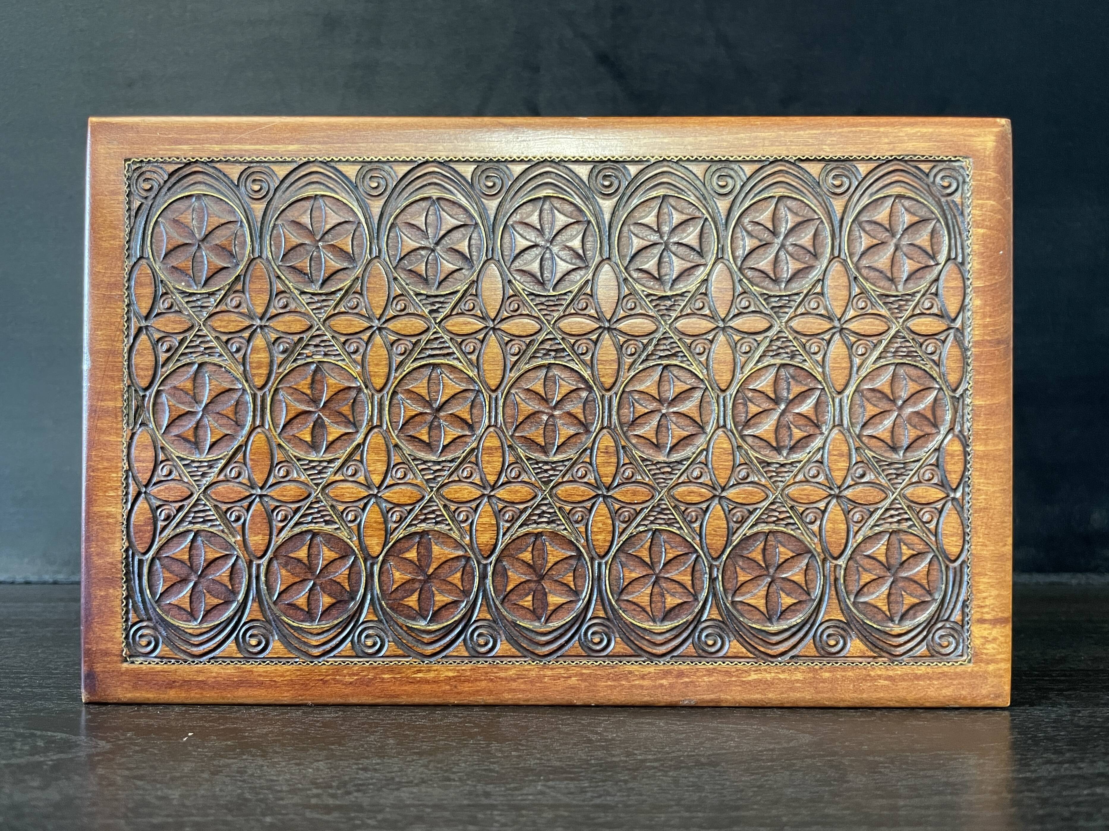 "Music box 'Flowers of Life' by the brand Reuge (1970, Switzerland)"