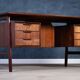 Rosewood desk by Gunni Omann for Omann Jun Møbelfabrik, 1960s