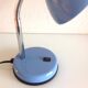 Blue metal desk lamp / vintage 70s-80s