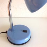 Lampe de bureau en métal bleu, années 70-80
