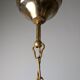 Barovier & Toso Murano blown glass lantern with 24k gold and brass, 1960s