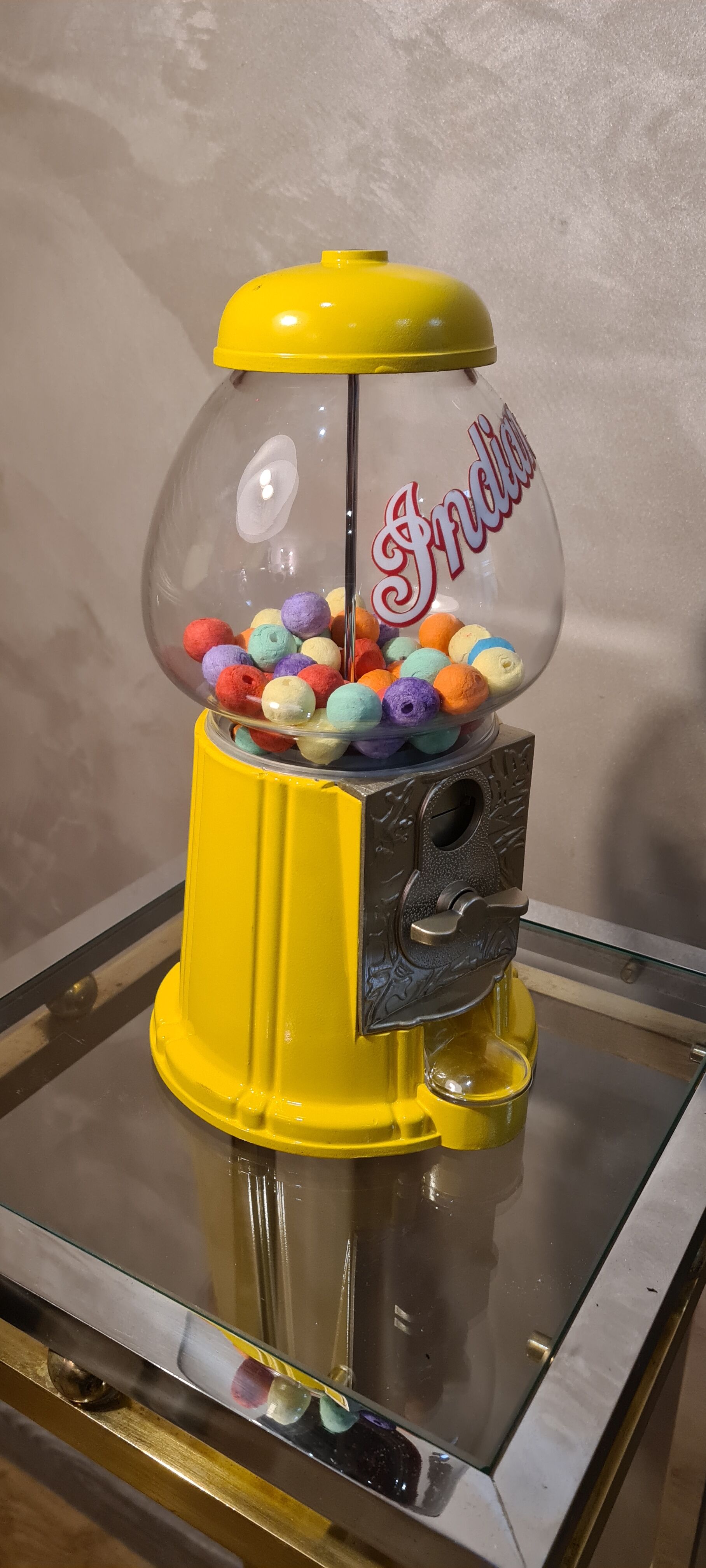 Distributor sweets cacahuetes 1970a 80 cast aluminum and glass 28x14
