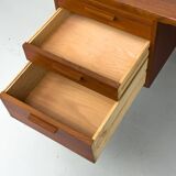 Danish teak desk with drawers, 1960s