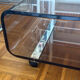 Table basse en Plexiglas fumé Michel Dumas