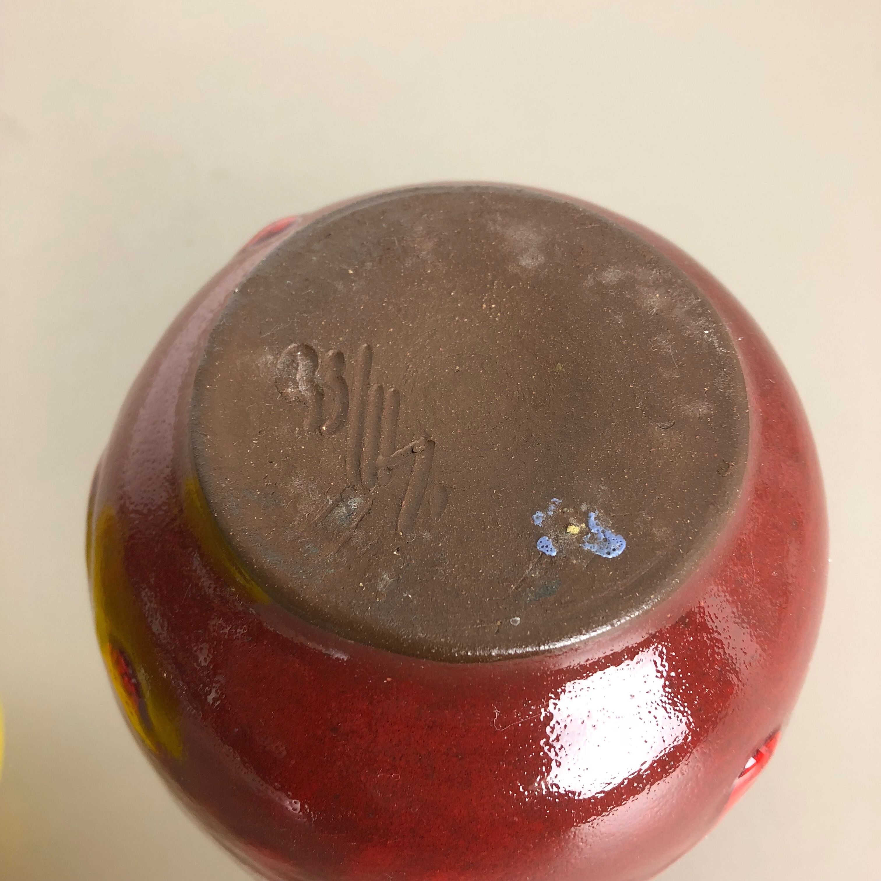 Set of 2 Ceramic Studio Pottery Vase by Hartwig Heyne Ceramics, Germany 1970s