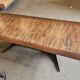 1960s wooden with copper coffee table, Denmark