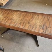 Table basse en bois avec cuivre des années 1960, Danemark