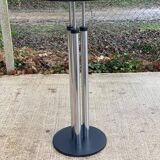 Industrial high bar table and pair of swivel stools