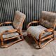 Paire de fauteuil en rotin vintage