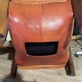 Percival lafer mp-211 sofa set with two armchairs and an ottoman in leather.