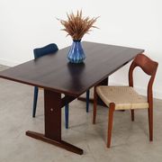 Blue teak chair, Danish design, 1960s, designer: Niels Otto Møller