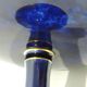 Sèvres porcelain cobalt blue footed bowl with gold rim – center