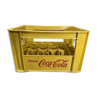 Old box 24 bottles coca cola, " trink coca cola " , german