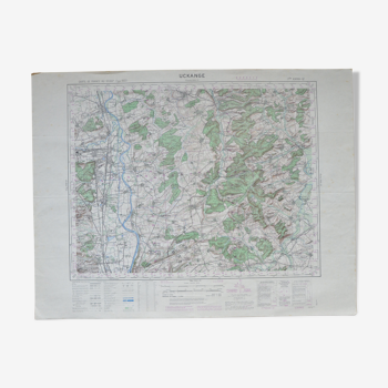 Vintage map of Uckange