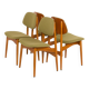 Arne Hovmand Olsen style Scandinavian mid century chairs, set of 4, 1970s