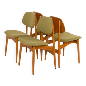 Arne Hovmand Olsen style Scandinavian mid century chairs, set of 4, 1970s