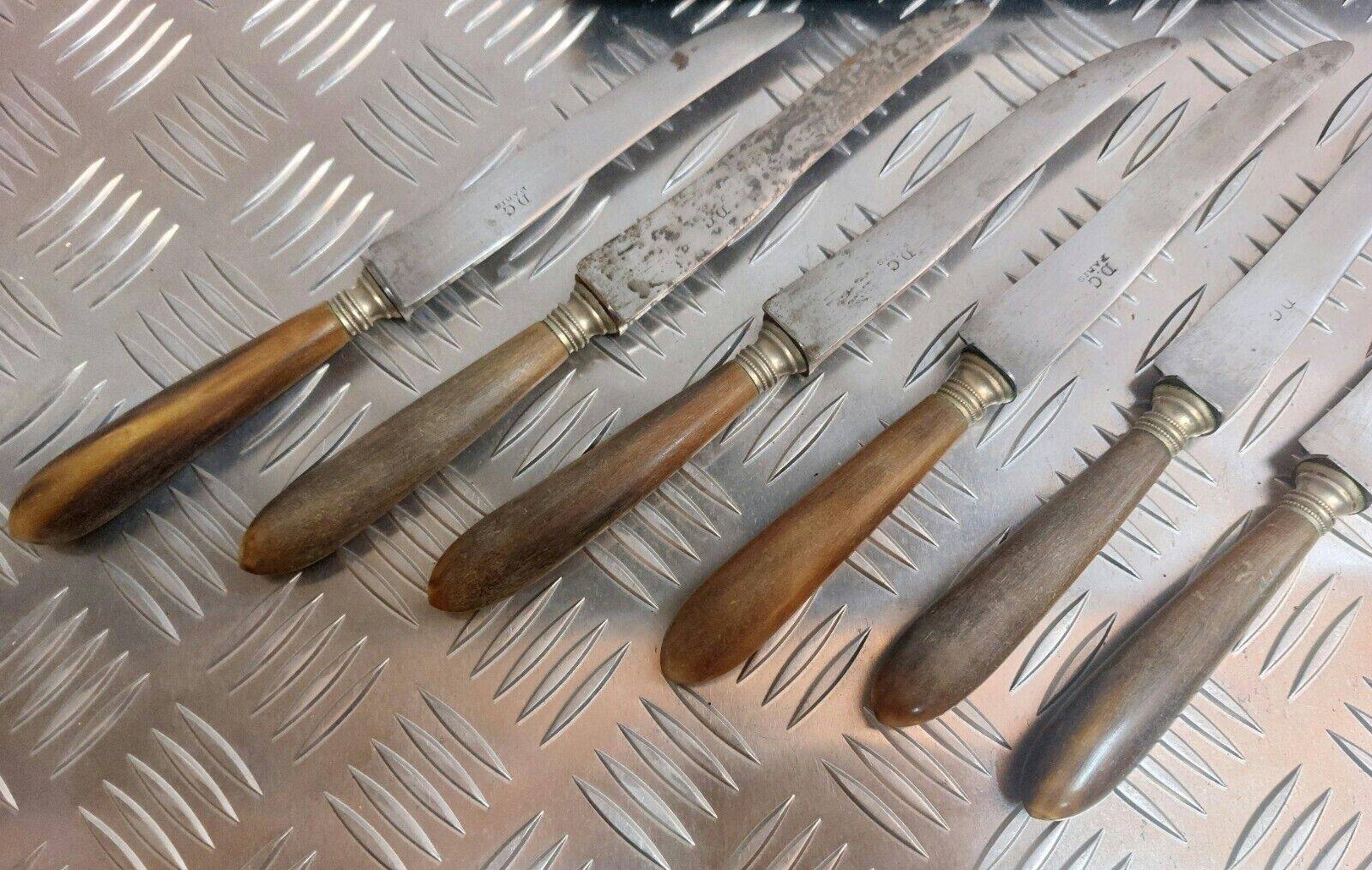 Lot of 6 old DC Paris knives
