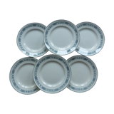 6 flat plates in iron earth Moulin des Loups model Pasteur