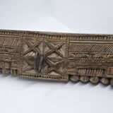 Coat hook 3 hooks in carved teak