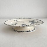 Low iron earthenware compote dish “Oxford” Choisy le Roi