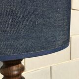 Solid wood lamp lampshade denim