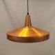 Older hanging lamp, in thin copper, Danish and estimated from the 1960s