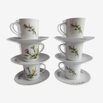 Mobil porcelain coffee cups