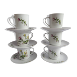 Mobil porcelain coffee cups