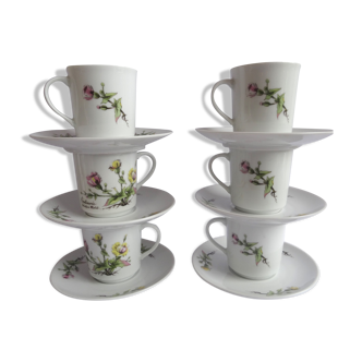 Mobil porcelain coffee cups