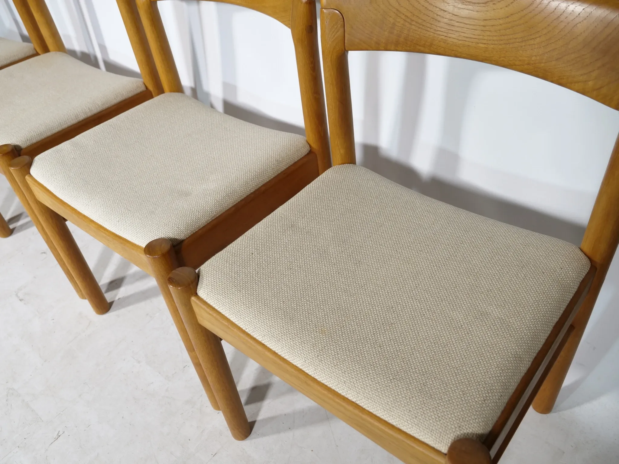 Danish Design Chairs in Teak by H.W. Klein for Bramin, Set of 4, 1960s