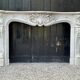 Remarkable Louis XV Style Fireplace, In Carrara Marble Circa 1880