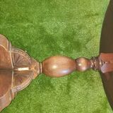 Round table/ gueridon in art deco chene