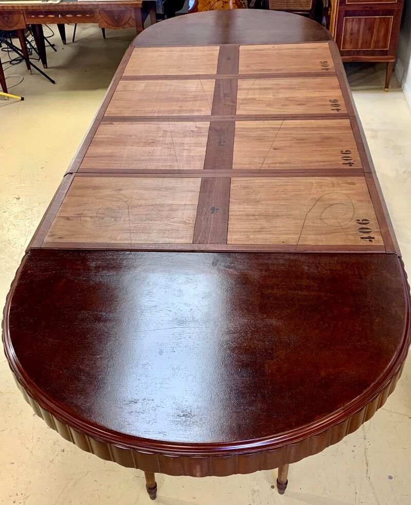 Table époque art déco en acajou eugène rinck