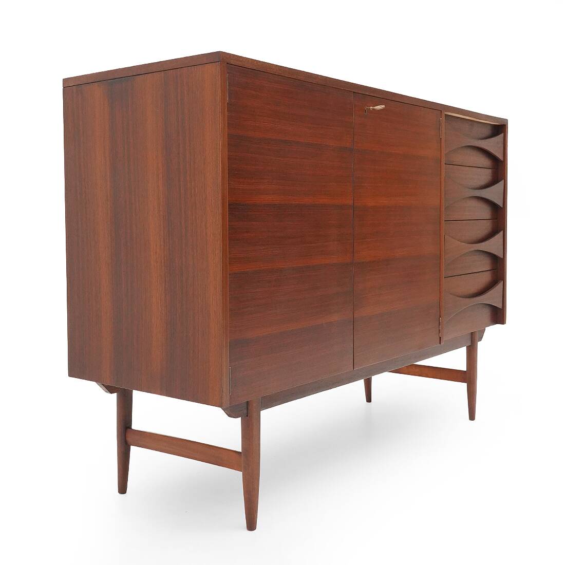 Mahogany sideboard with drawers, 1950s