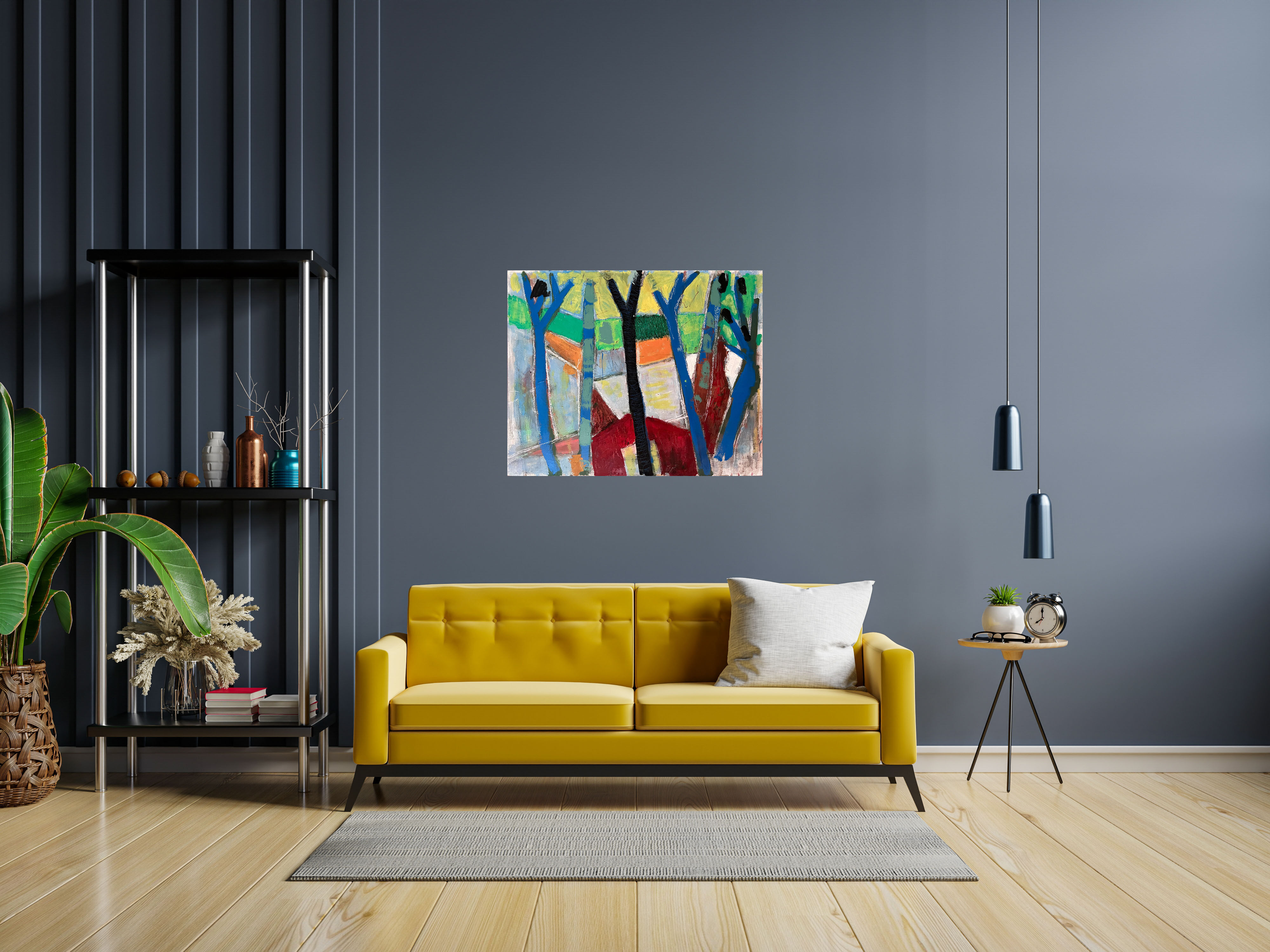 "A travers les arbres" by André Guillou