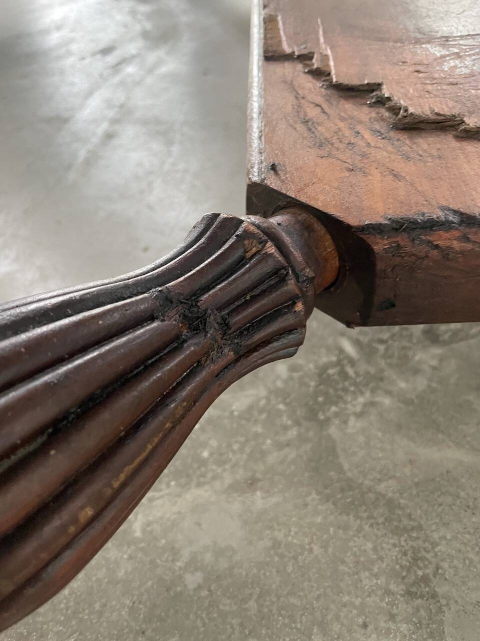 Bureau console acajou 1900