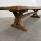 Oak table, monastery-style table.
