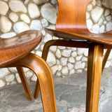 Suite of 4 chairs 4130 Grand Prix in teak, Arne Jacobsen for Fritz Hansen Teak