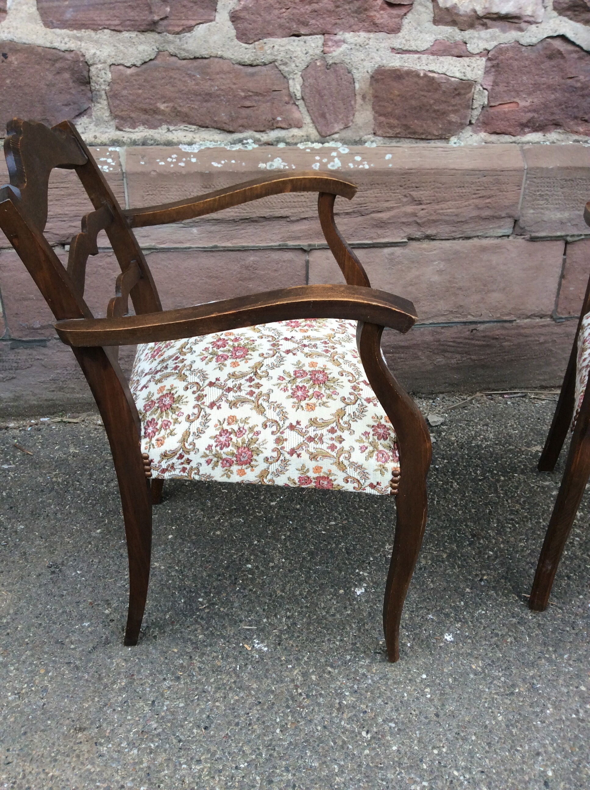 French lounge armchairs, 1950s, set of 2