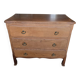 Commode 3 tiroirs en chêne massif style Louis XV
