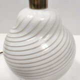 Pink Murano Glass Table Lamp by Lino Tagliapietra Produced by Paf, Italy 1980s