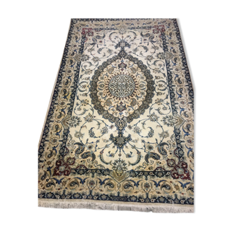 Oriental carpet Iran Persian NAÏN HABIBÏAN- Sun : 1.32 X 2.00 M
