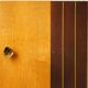 Asymmetrical art deco wall cabinet, drawer & mirror