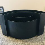 Magnificent black magazine rack.